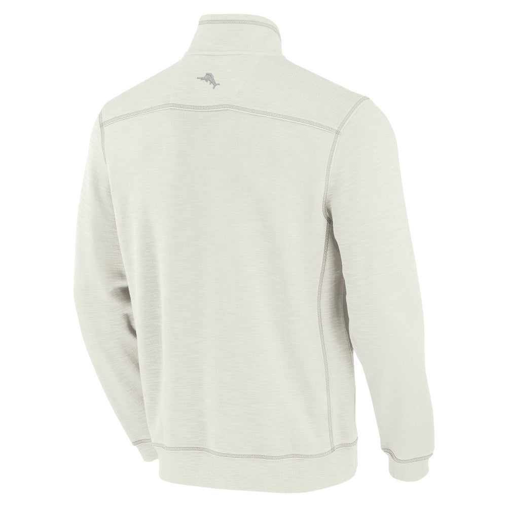 Cincinnati Reds Tommy Bahama Sport Tobago Bay Tri-Blend Half-Zip Sweatshirt - MLB Sweatshirts