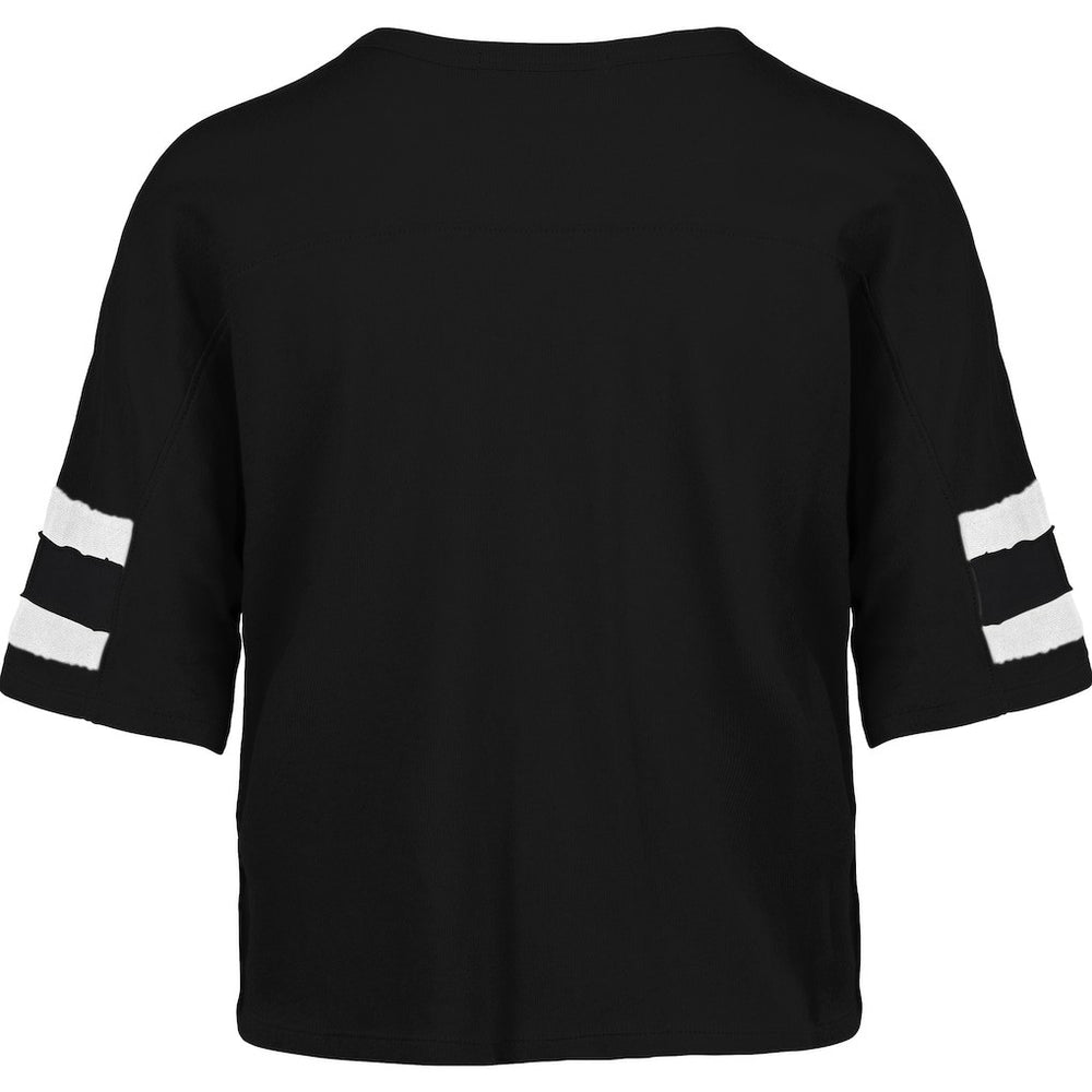 New Orleans Saints '47 Women's Premier Scout Cropped V-Neck T-Shirt | NFL Hot