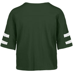Green Bay Packers '47 Women's Premier Scout Cropped V-Neck T-Shirt | NFL Hot