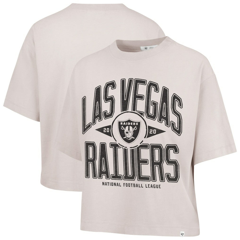 Las Vegas Raiders '47 Women's Cropped Windthrow Ravine T-Shirt | NFL Sale