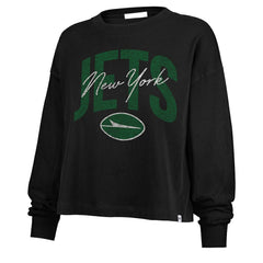 New York Jets '47 Women's Muse Sydney Long Sleeve Cropped T-Shirt | NFL On sale