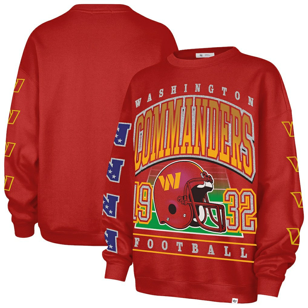 Washington Commanders '47 Women's Go Big Oversized Pullover Sweatshirt | NFL New