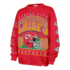 Kansas City Chiefs '47 Women's Go Big Oversized Pullover Sweatshirt | NFL Discount