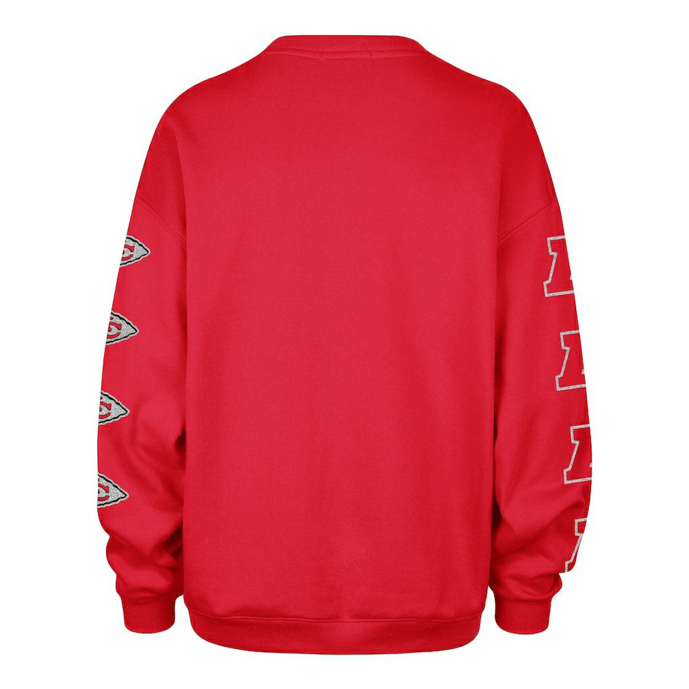 Kansas City Chiefs '47 Women's Go Big Oversized Pullover Sweatshirt | NFL Discount