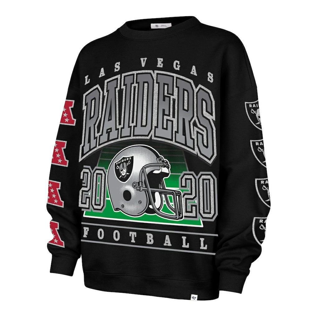 Las Vegas Raiders '47 Women's Go Big Oversized Pullover Sweatshirt | NFL Online