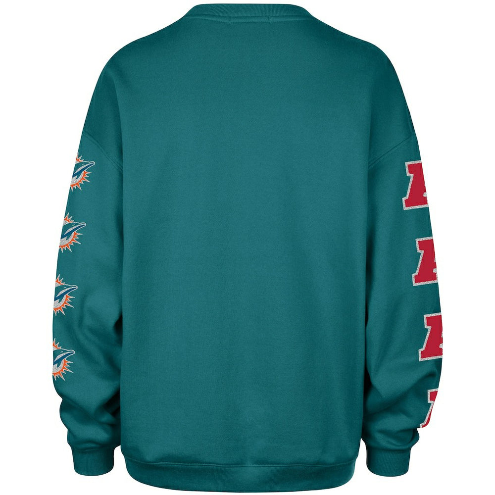 Miami Dolphins '47 Women's Go Big Oversized Pullover Sweatshirt | NFL Sale
