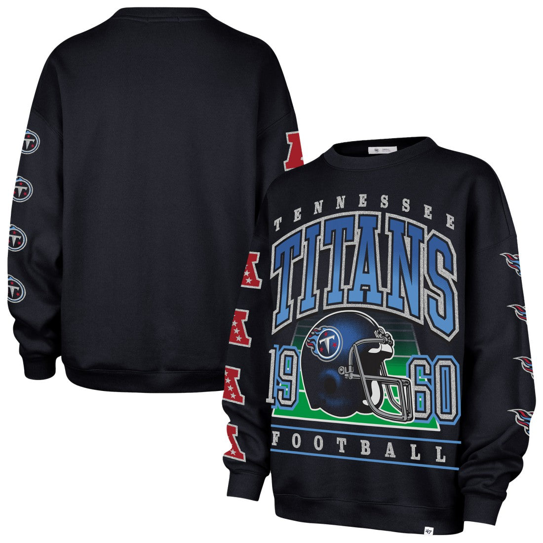 Tennessee Titans '47 Women's Go Big Oversized Pullover Sweatshirt | NFL On sale