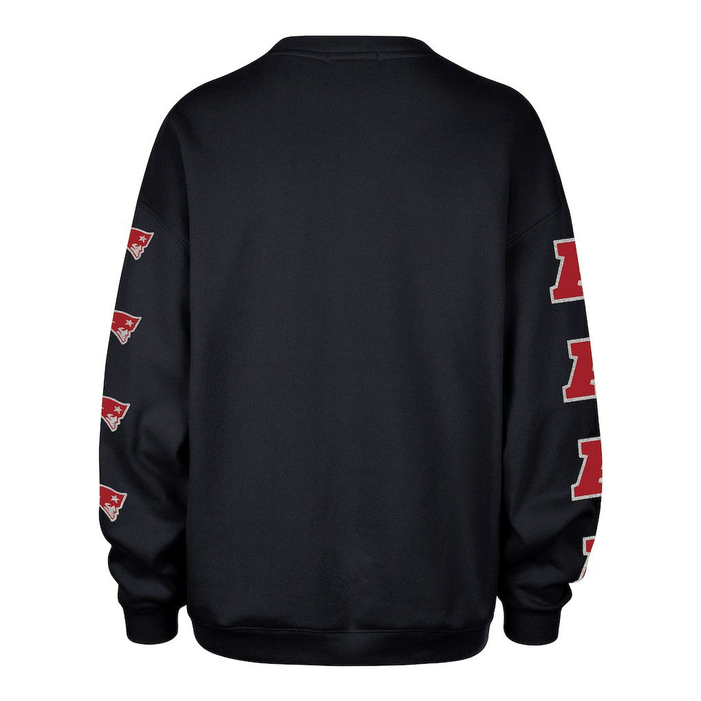 New England Patriots '47 Women's Go Big Oversized Pullover Sweatshirt | NFL Outlet