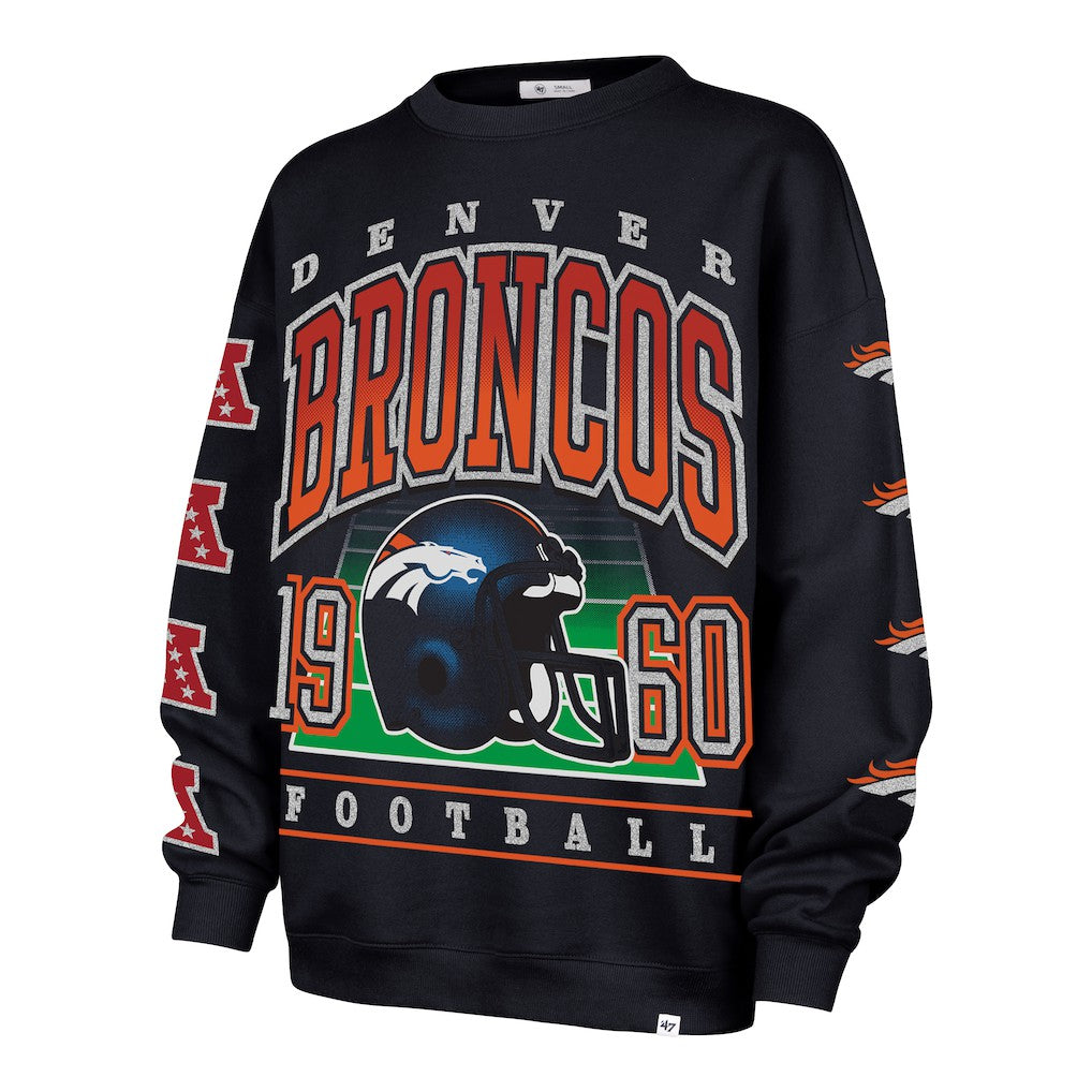 Denver Broncos '47 Women's Go Big Oversized Pullover Sweatshirt | NFL Near me