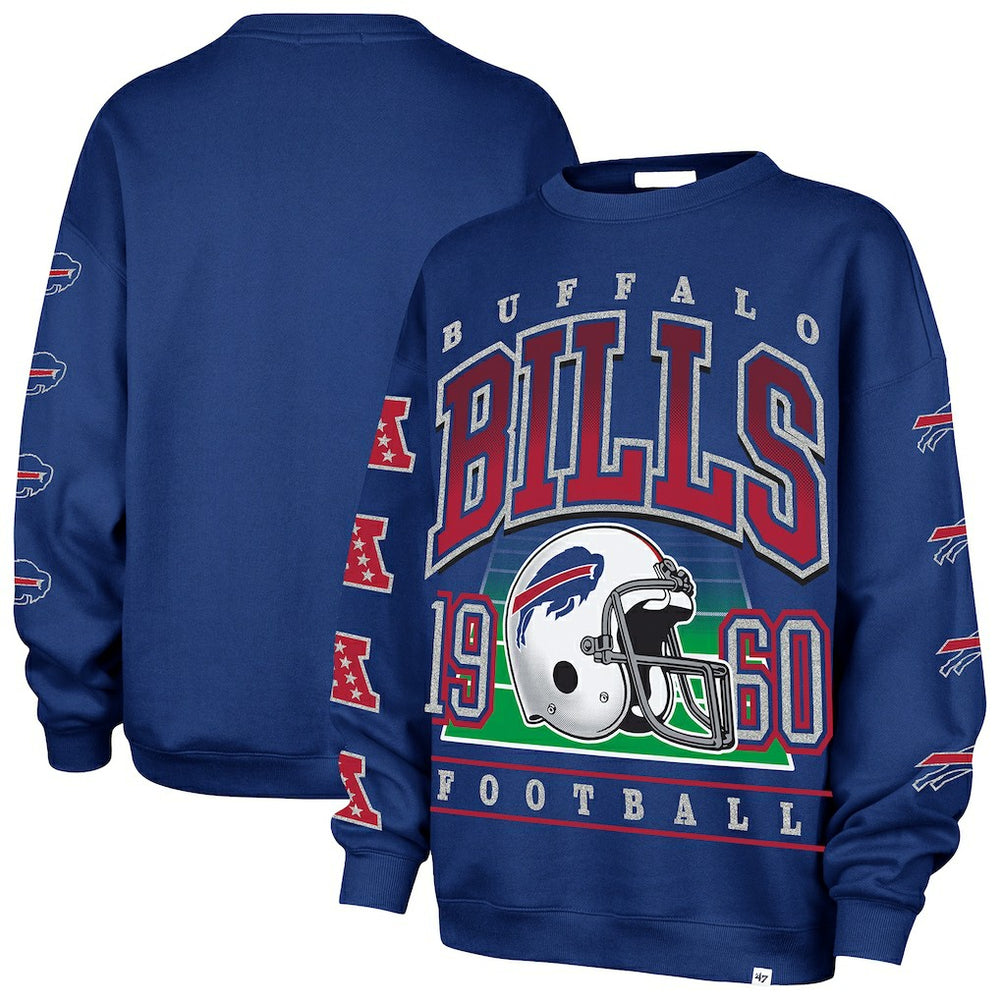 Buffalo Bills '47 Women's Go Big Oversized Pullover Sweatshirt | NFL Sale