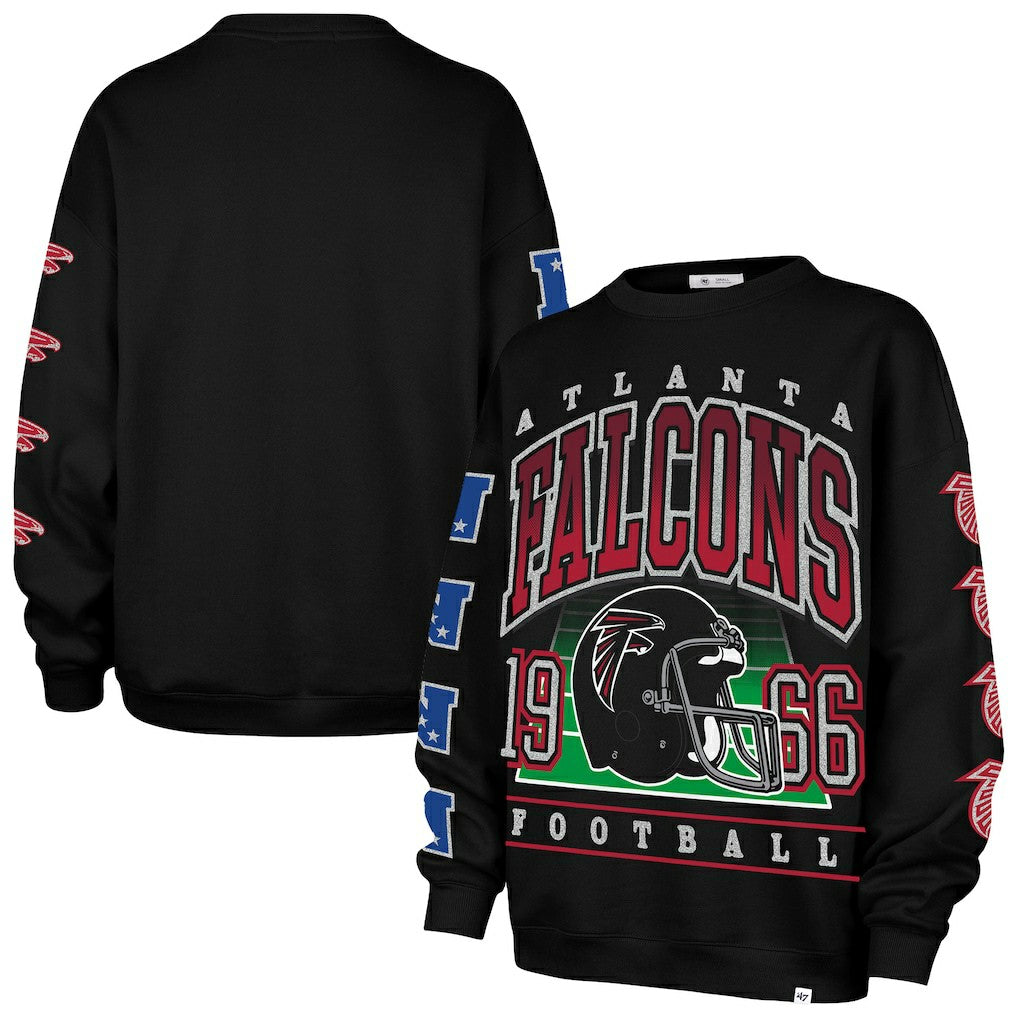 Atlanta Falcons '47 Women's Go Big Oversized Pullover Sweatshirt | NFL Outlet