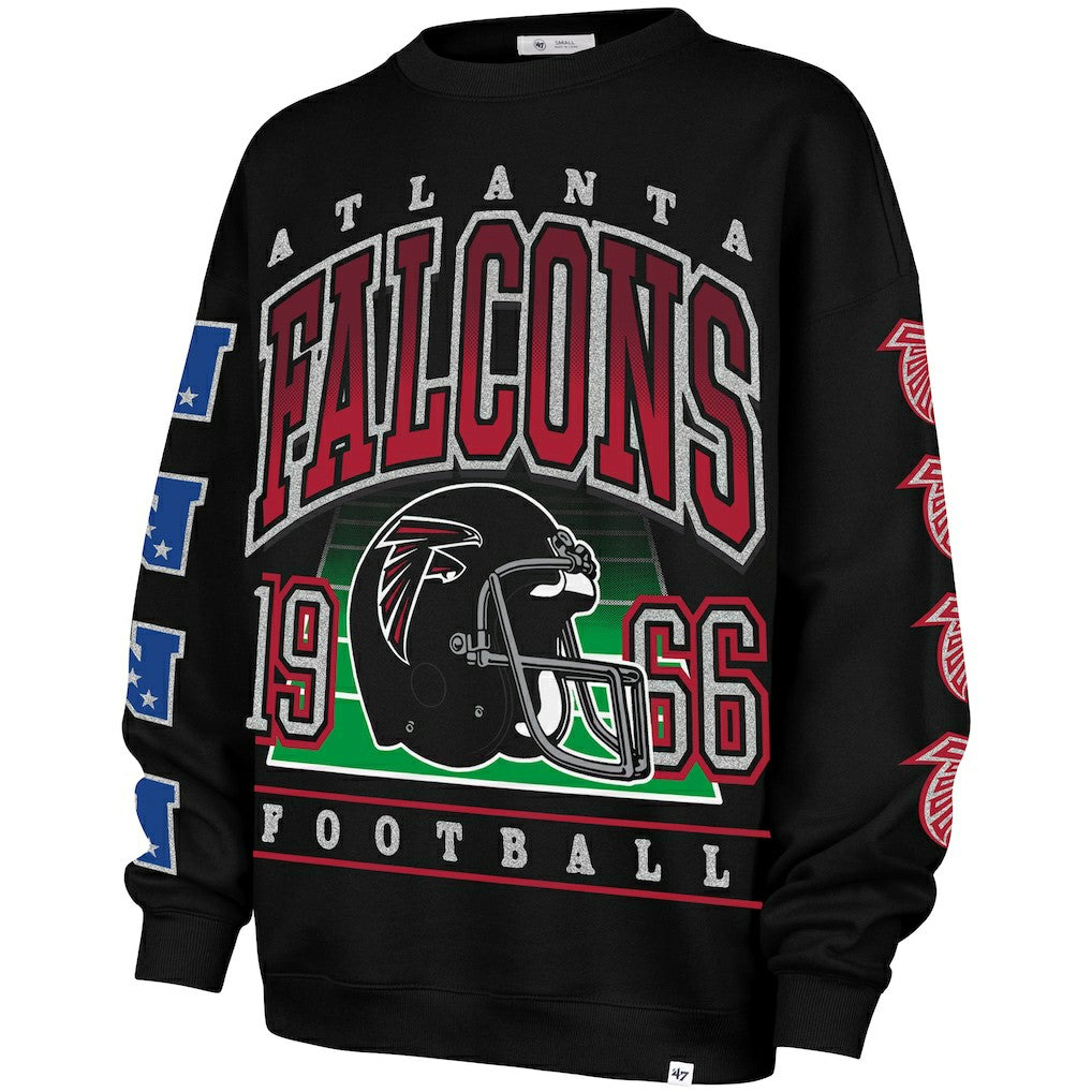 Atlanta Falcons '47 Women's Go Big Oversized Pullover Sweatshirt | NFL Outlet