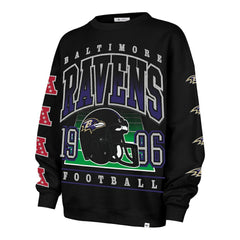 Baltimore Ravens '47 Women's Go Big Oversized Pullover Sweatshirt | NFL Outlet