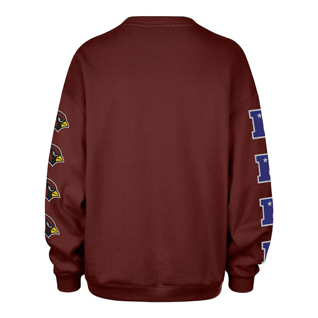 Arizona Cardinals '47 Women's Go Big Oversized Pullover Sweatshirt | NFL Outlet