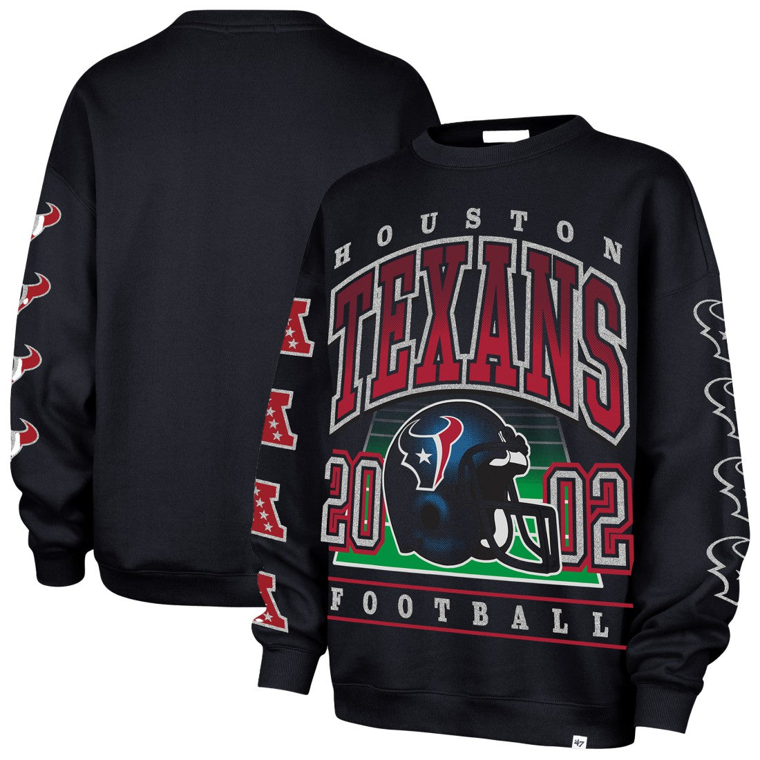 Houston Texans '47 Women's Go Big Oversized Pullover Sweatshirt | NFL New