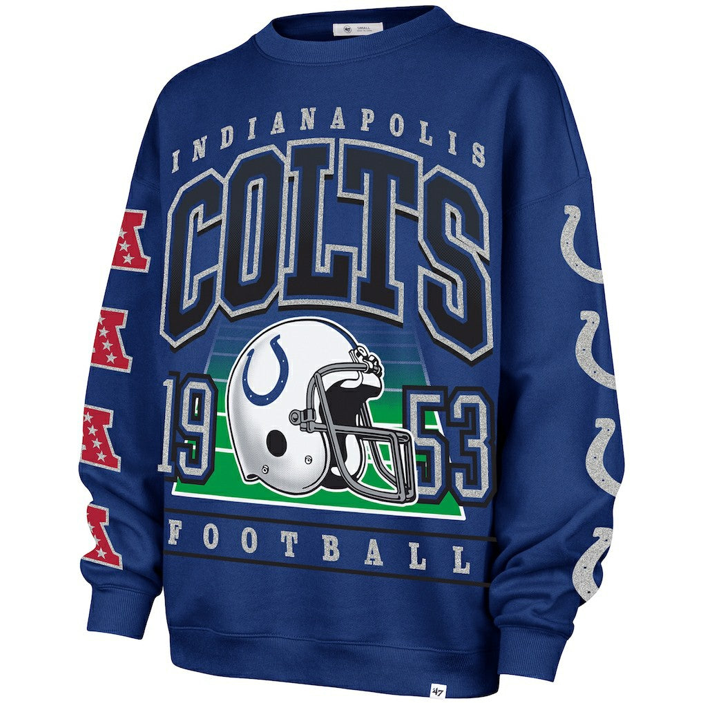 Indianapolis Colts '47 Women's Go Big Oversized Pullover Sweatshirt | NFL New