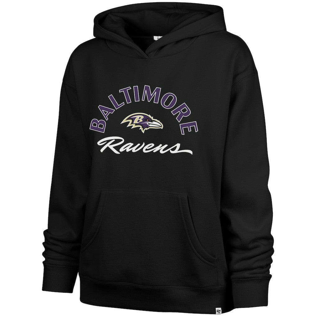 Baltimore Ravens '47 Women's Whirlwind Naomi Pullover Hoodie | NFL Discount