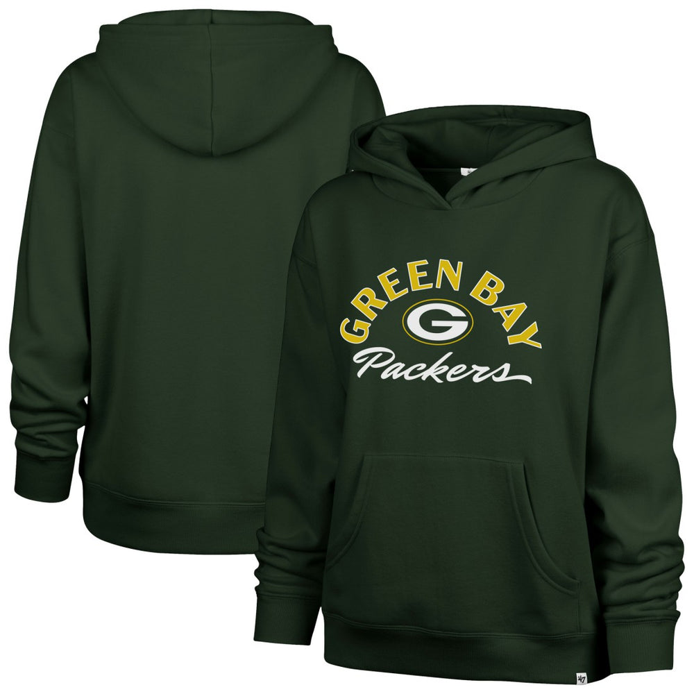 Green Bay Packers '47 Women's Whirlwind Naomi Pullover Hoodie | NFL Outlet