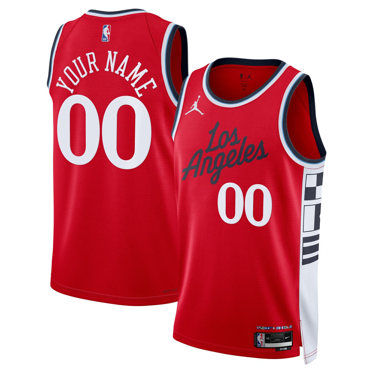 Red LA Clippers Jordan Brand Unisex 2024/25 Custom Swingman Jersey | NBA
