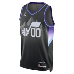Black Utah Jazz Jordan Brand Unisex 2024/25 Custom Swingman Jersey | NBA