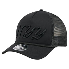 New York Yankees New Era City Initial 9FORTY A-Frame M-Crown Adjustable Trucker Hat - MLB Hats