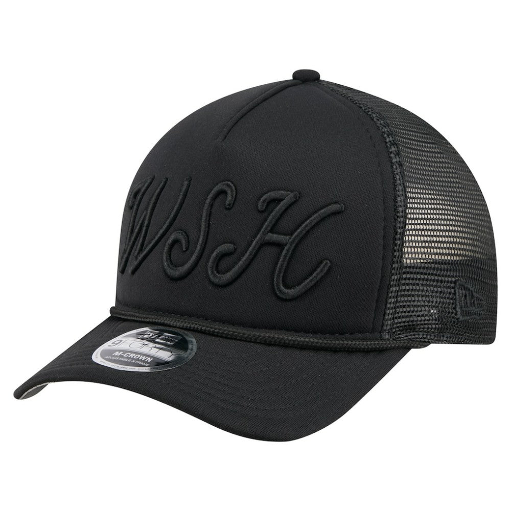 Washington Nationals New Era City Initial 9FORTY A-Frame M-Crown Adjustable Trucker Hat - MLB Hats