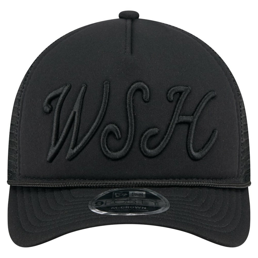 Washington Nationals New Era City Initial 9FORTY A-Frame M-Crown Adjustable Trucker Hat - MLB Hats