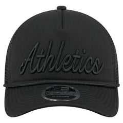 Athletics New Era City Initial 9FORTY A-Frame M-Crown Adjustable Trucker Hat - MLB Hats