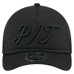 Pittsburgh Pirates New Era City Initial 9FORTY A-Frame M-Crown Adjustable Trucker Hat - MLB Hats
