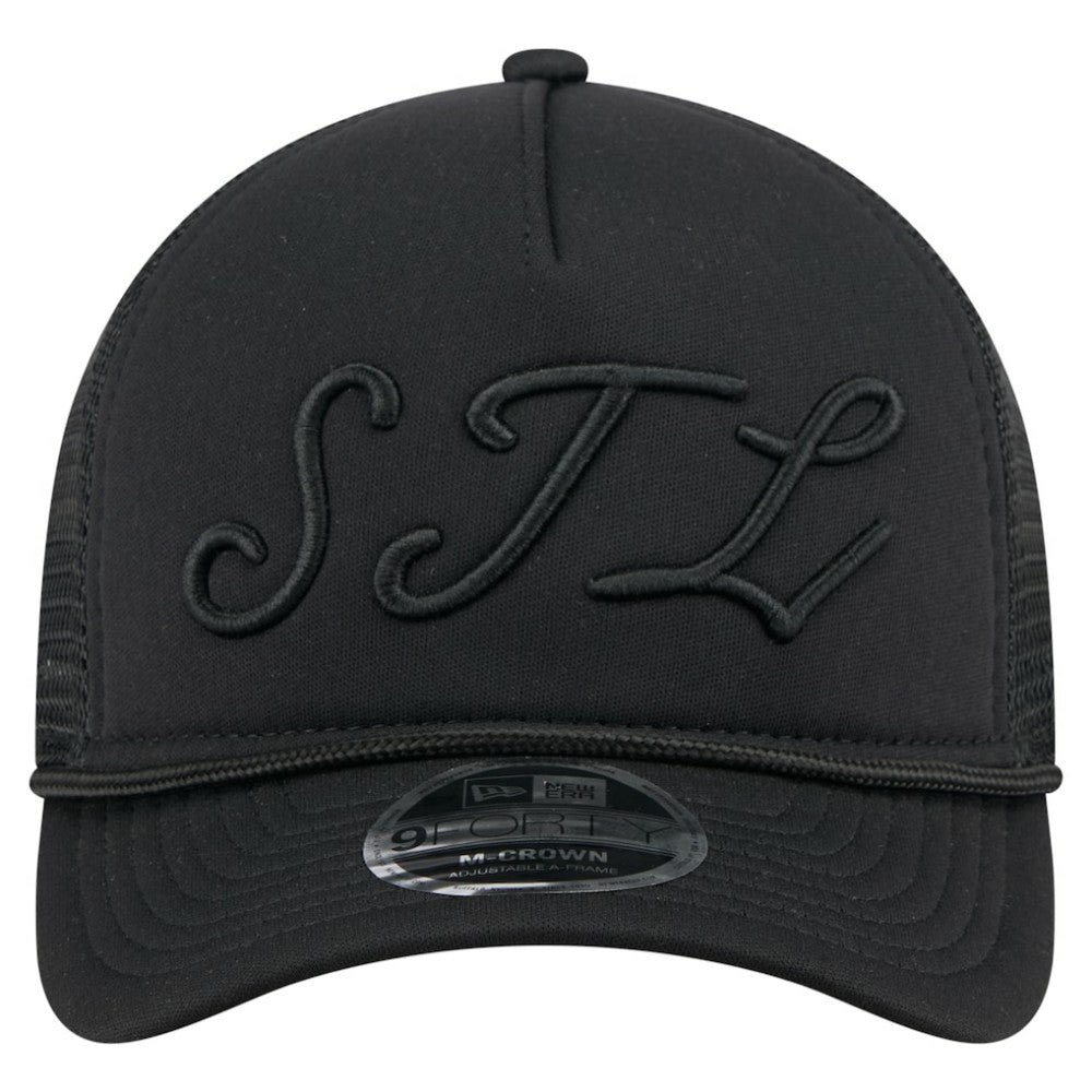 St. Louis Cardinals New Era City Initial 9FORTY A-Frame M-Crown Adjustable Trucker Hat - MLB Hats