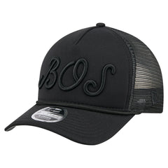 Boston Red Sox New Era City Initial 9FORTY A-Frame M-Crown Adjustable Trucker Hat - MLB Hats