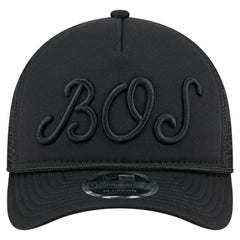 Boston Red Sox New Era City Initial 9FORTY A-Frame M-Crown Adjustable Trucker Hat - MLB Hats