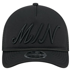 Minnesota Twins New Era City Initial 9FORTY A-Frame M-Crown Adjustable Trucker Hat - MLB Hats