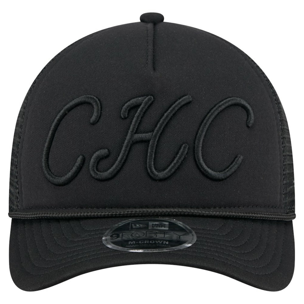 Chicago Cubs New Era City Initial 9FORTY A-Frame M-Crown Adjustable Trucker Hat - MLB Hats
