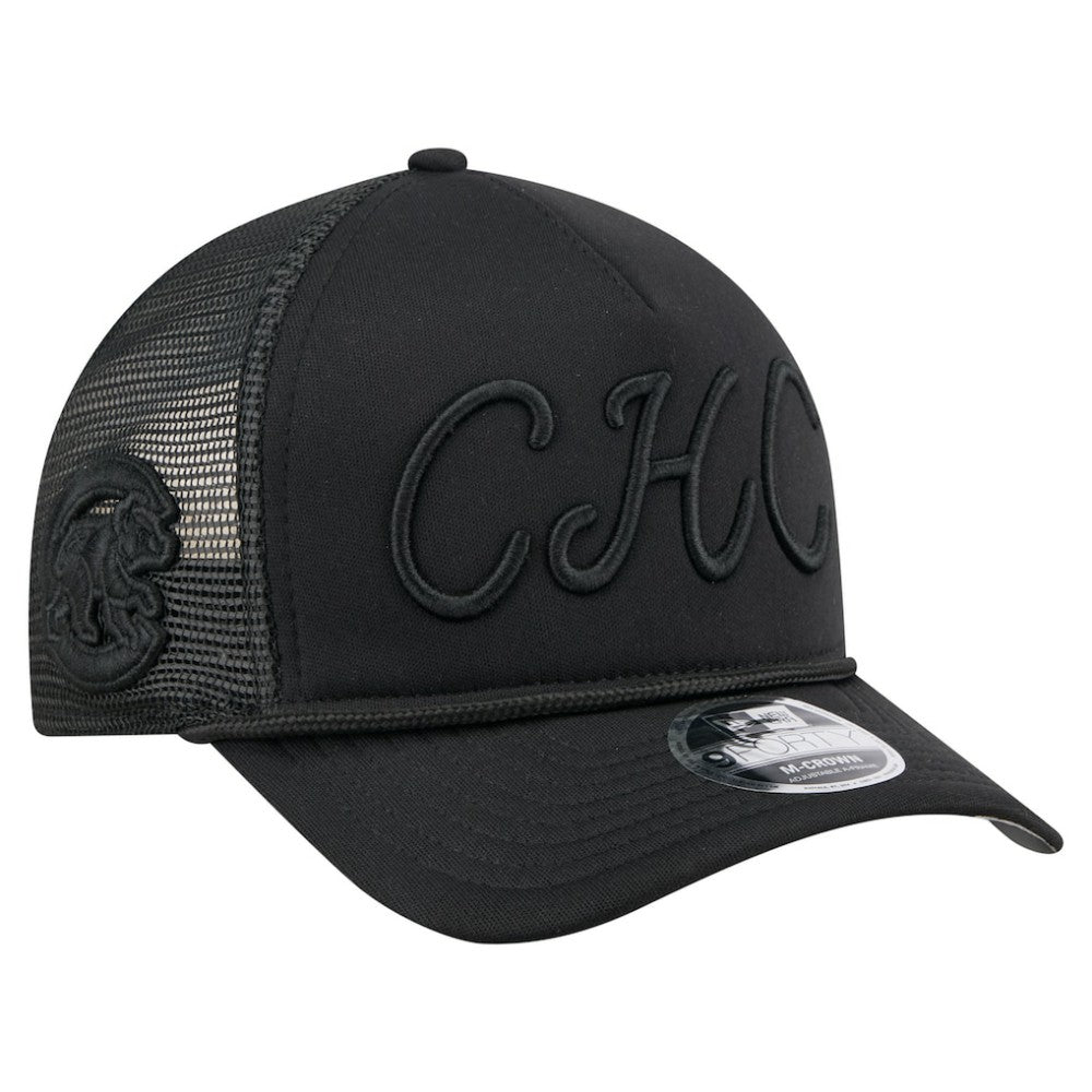 Chicago Cubs New Era City Initial 9FORTY A-Frame M-Crown Adjustable Trucker Hat - MLB Hats