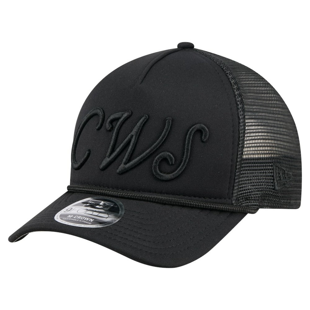 Chicago White Sox New Era City Initial 9FORTY A-Frame M-Crown Adjustable Trucker Hat - MLB Hats