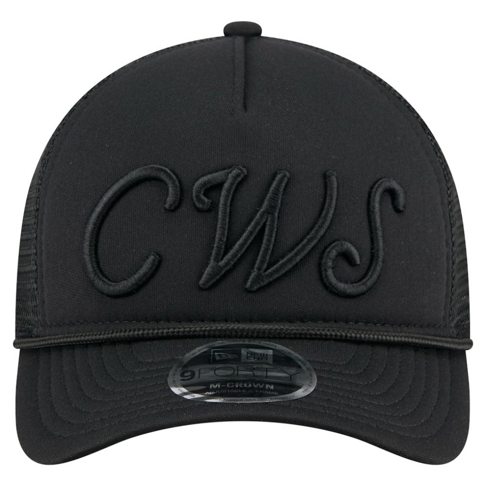 Chicago White Sox New Era City Initial 9FORTY A-Frame M-Crown Adjustable Trucker Hat - MLB Hats