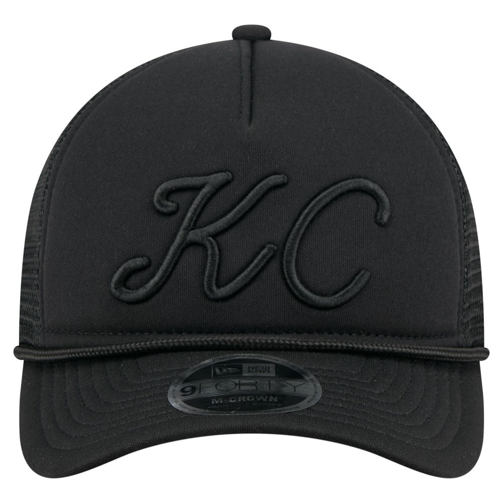 Kansas City Royals New Era City Initial 9FORTY A-Frame M-Crown Adjustable Trucker Hat - MLB Hats