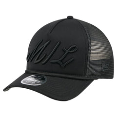 Milwaukee Brewers New Era City Initial 9FORTY A-Frame M-Crown Adjustable Trucker Hat - MLB Hats