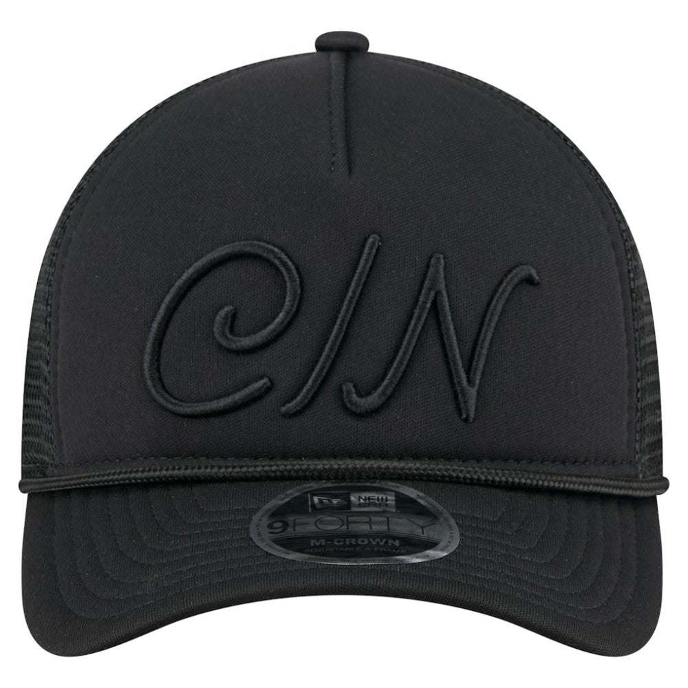 Cincinnati Reds New Era City Initial 9FORTY A-Frame M-Crown Adjustable Trucker Hat - MLB Hats