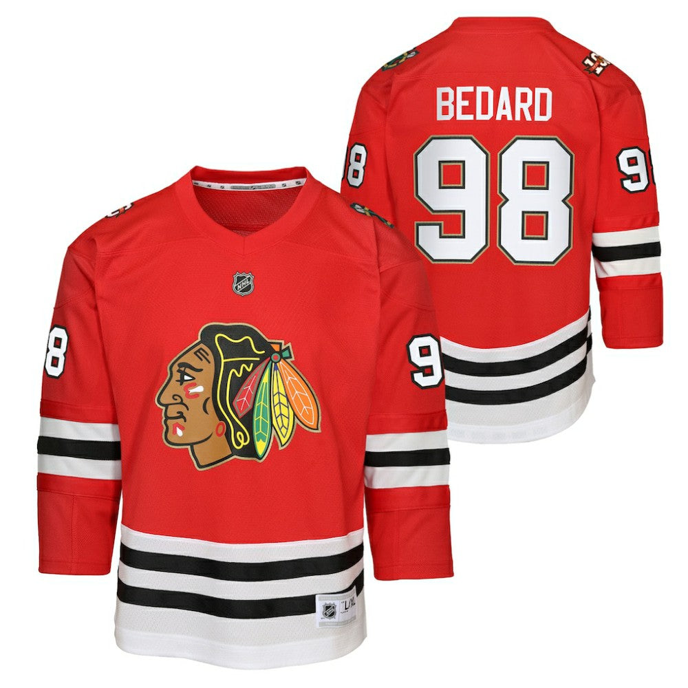 Connor Bedard Chicago Blackhawks Youth Home Centennial Premier Jersey -  NHL Jerseys