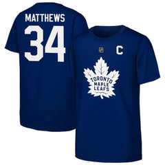 Auston Matthews Toronto Maple Leafs Outerstuff Youth Player Name & Number T-Shirt -  NHL T-shirts