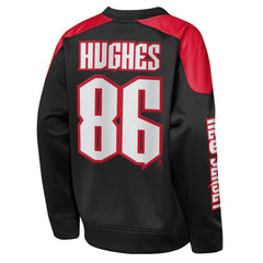Jack Hughes New Jersey Devils Outerstuff Youth Best Defense Name & Number Crewneck Sweatshirt -  NHL Sweatshirts