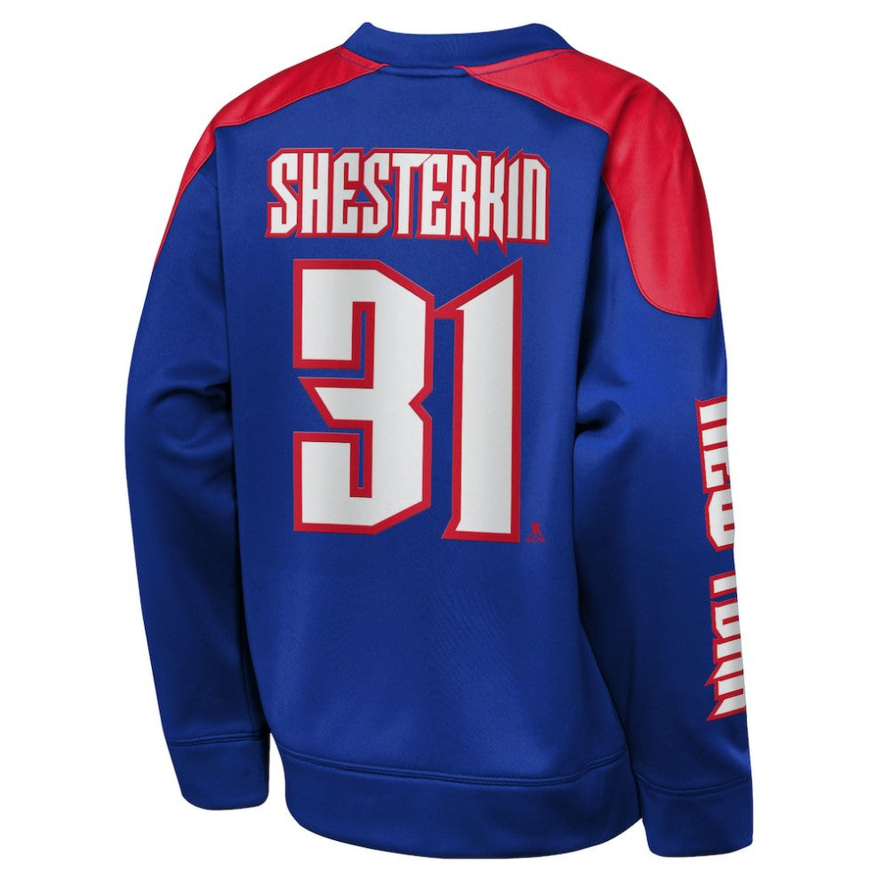 Igor Shesterkin New York Rangers Outerstuff Youth Best Defense Name & Number Crewneck Sweatshirt -  NHL Sweatshirts