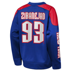 Mika Zibanejad New York Rangers Outerstuff Youth Best Defense Name & Number Crewneck Sweatshirt -  NHL Sweatshirts