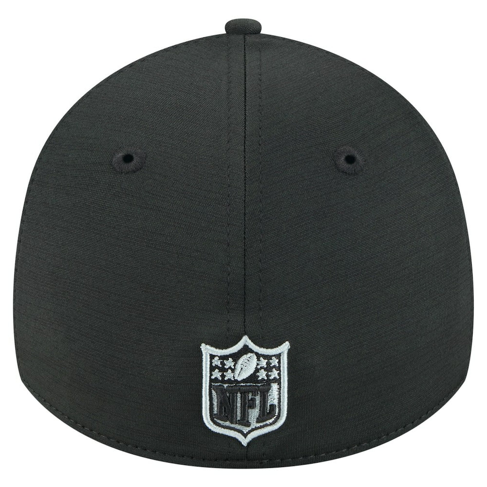 Las Vegas Raiders Stripes 39THIRTY Flex Hat | NFL Outlet