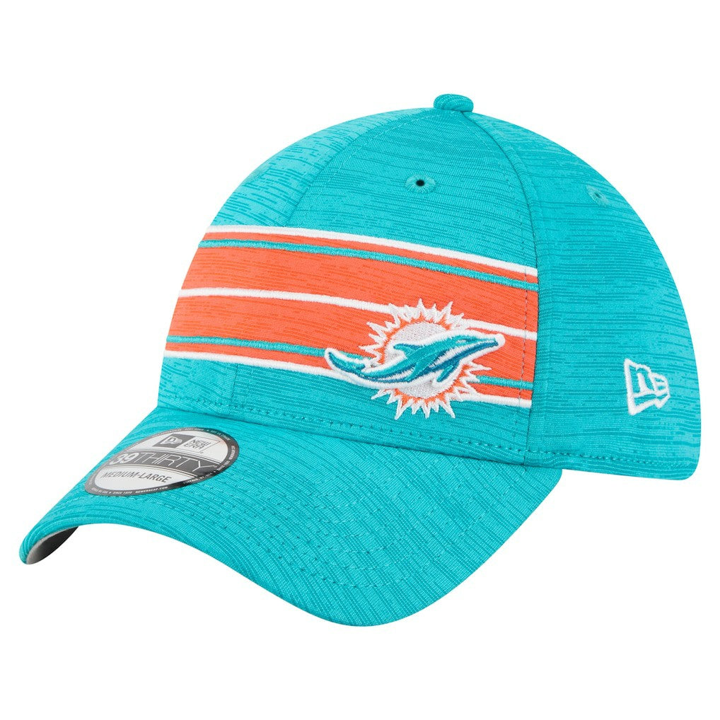Miami Dolphins Stripes 39THIRTY Flex Hat | NFL New