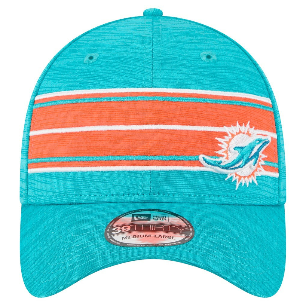Miami Dolphins Stripes 39THIRTY Flex Hat | NFL New