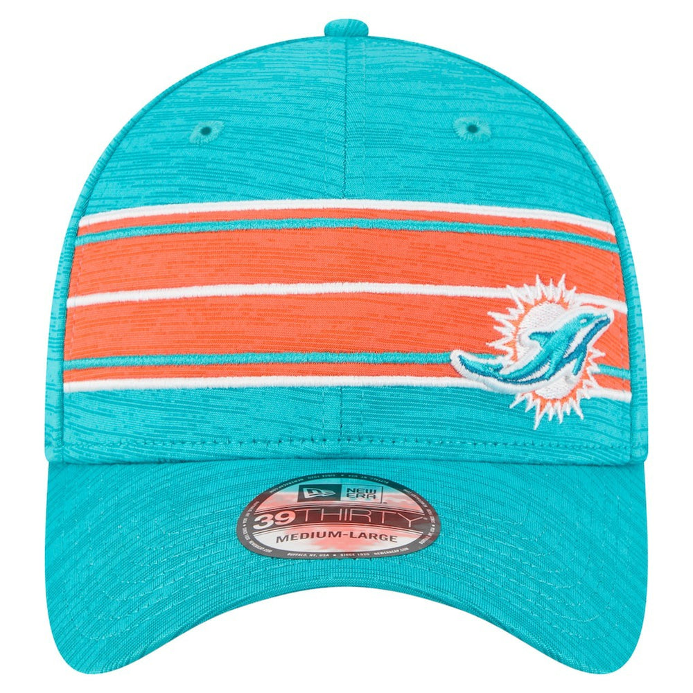 Miami Dolphins Stripes 39THIRTY Flex Hat | NFL New