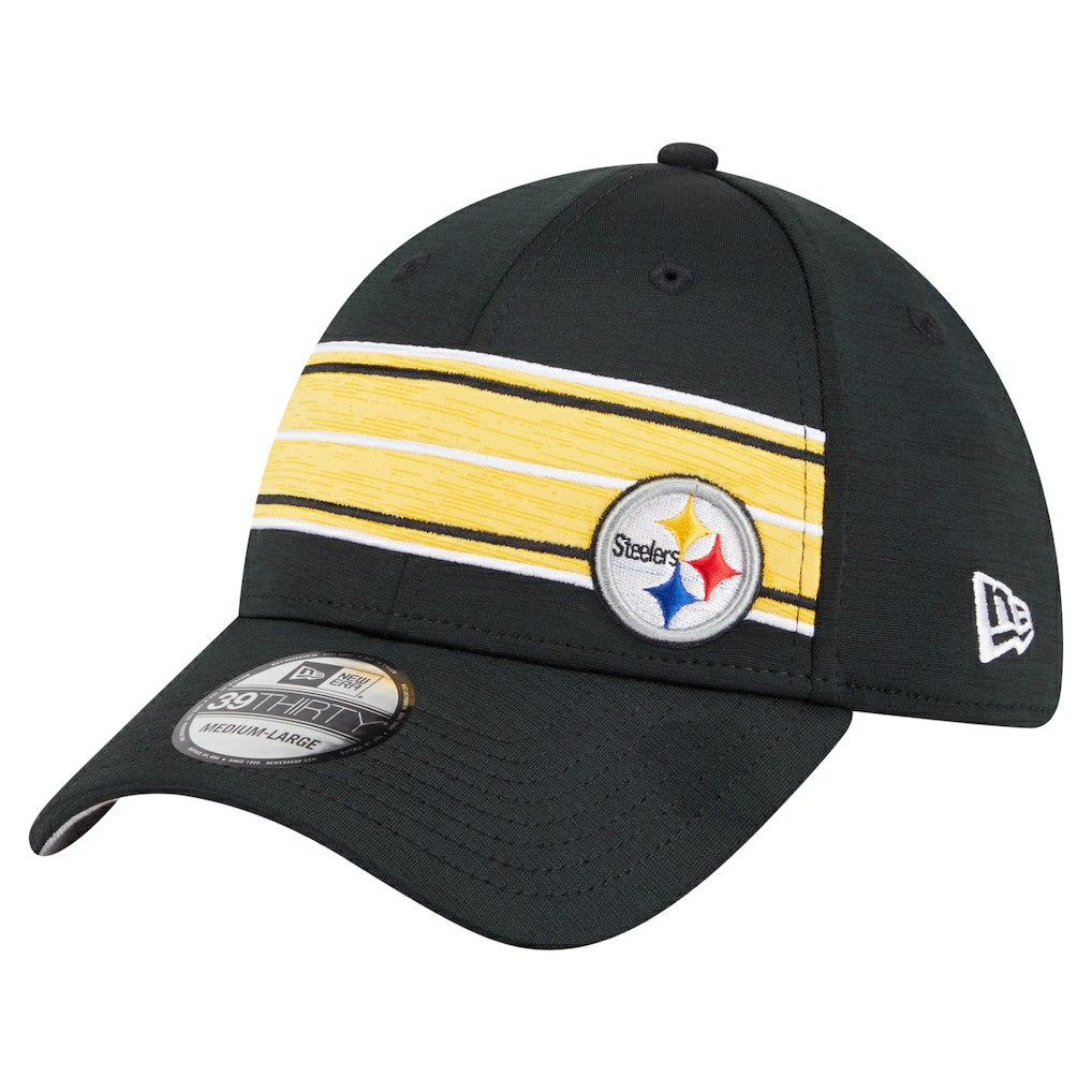 Pittsburgh Steelers Stripes 39THIRTY Flex Hat | NFL Outlet